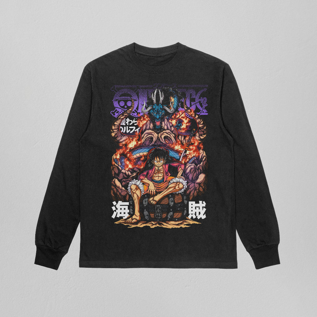 One Peace - Pirate, Luffy & the dragon, Anime Design - Sweatshirt