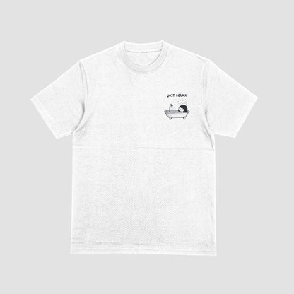Just Relax - Girl in a bath Basic T-shirt